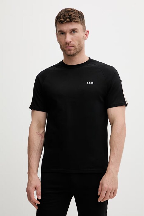 BOSS homewear majica kratkih rukava za muškarce od pamuka Iconic T-Shirt crna 50566985