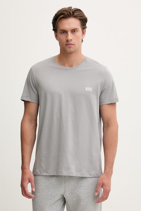 BOSS majica za muškarce od pamuka TShirtRN siva 50565324