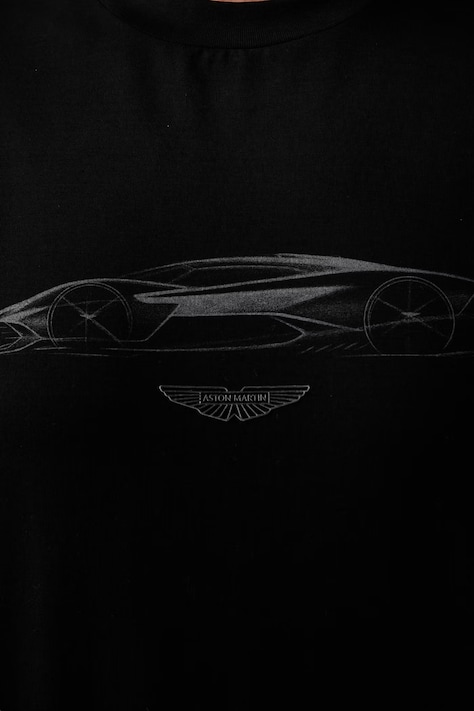 BOSS футболка чоловіча бавовняна BOSS x Aston Martin — AW26-TSMZUS, чорний — фото 5