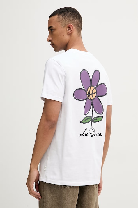 Les Deux T-shirt męski bawełniany biały 1002019