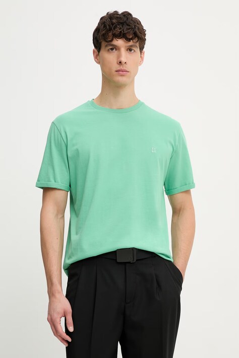 Les Deux tricou bărbătesc din bumbac verde 1001979