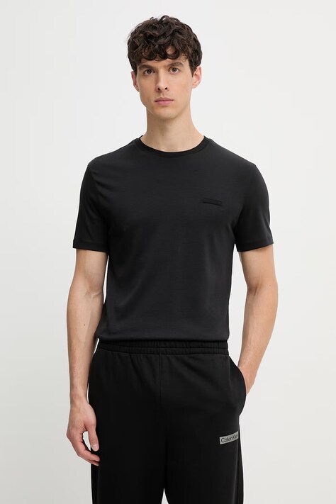 Calvin Klein T-shirt męski bawełniany czarny LV04LG222G