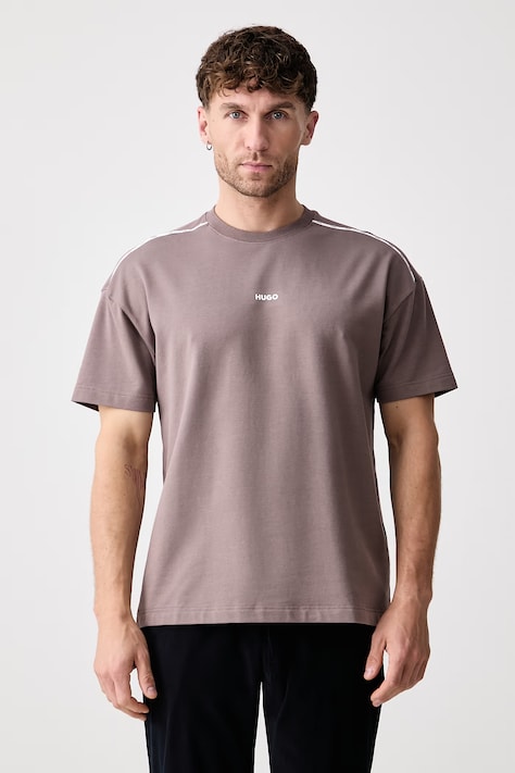 HUGO Oversize tričko pánske s bavlnou NOAH T-SHIRT oranžové 50566159
