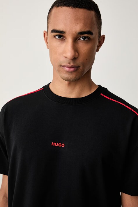 HUGO футболка оверсайз чоловіча з бавовною NOAH T-SHIRT — фото 4