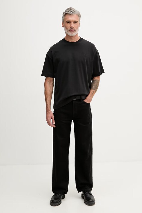 Calvin Klein Jeans T-shirt męski bawełniany czarny LV04RAB806
