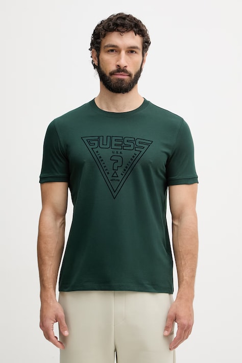 Guess t-shirt ανδρικό βαμβακερό MIKEN πράσινο Z6YI20 K5016