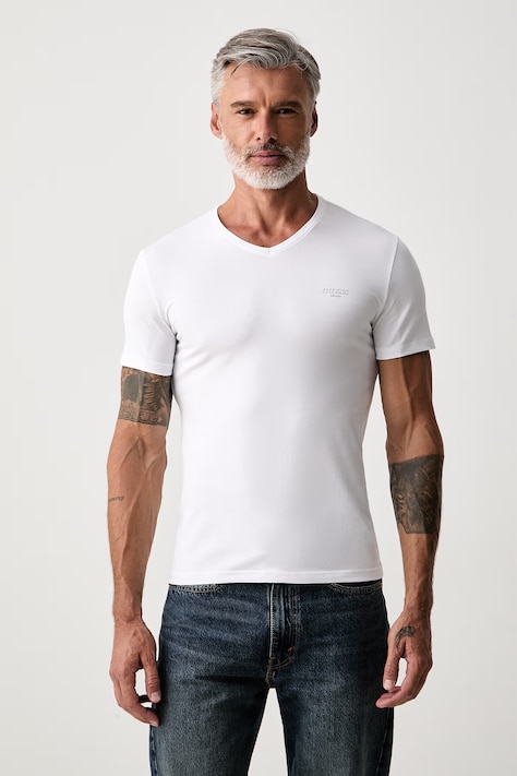 Guess férfi t-shirt pamuttal fehér M6YI32 K3735