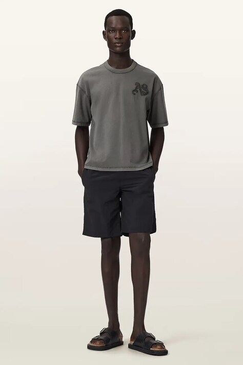 AllSaints футболка чоловіча бавовняна INSIGNIA — AW26-TSMZZL, сірий — фото 3