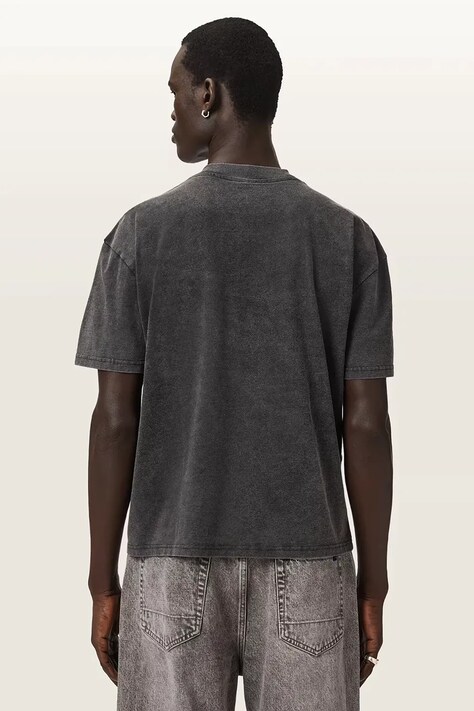 AllSaints футболка basic чоловіча бавовняна SUN — AW26-TSMZZN, чорний — фото 2