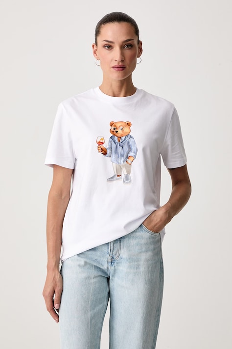 Baron Filou T-shirt bawełniany biały 000014842