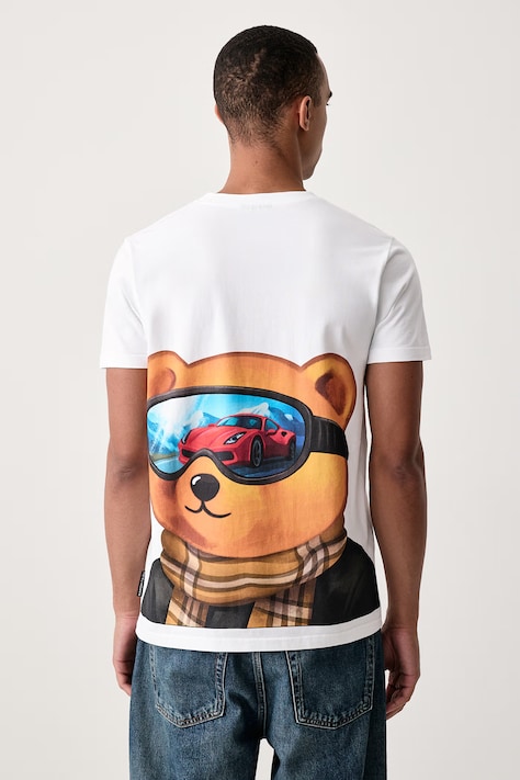 Baron Filou T-shirt bawełniany biały 000017070