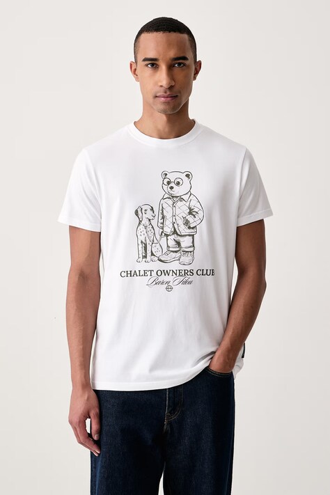 Baron Filou T-shirt bawełniany biały 000016881