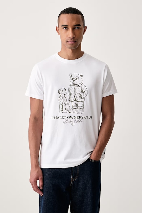 Baron Filou T-shirt bawełniany biały 000016881