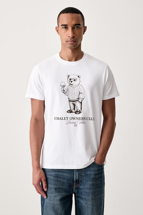 Baron Filou T-shirt bawełniany biały 000016874