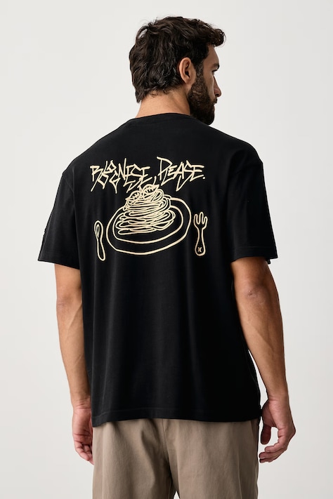 Hurley Póló pamut fekete MTSEUPC0002