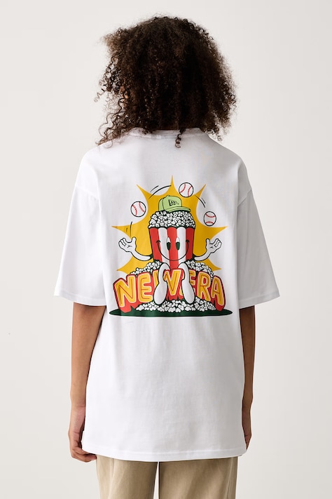 New Era T-shirt βαμβακερό λευκό 60897452