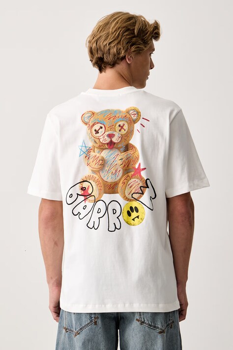 Barrow T-shirt bawełniany biały F6BWUATH048