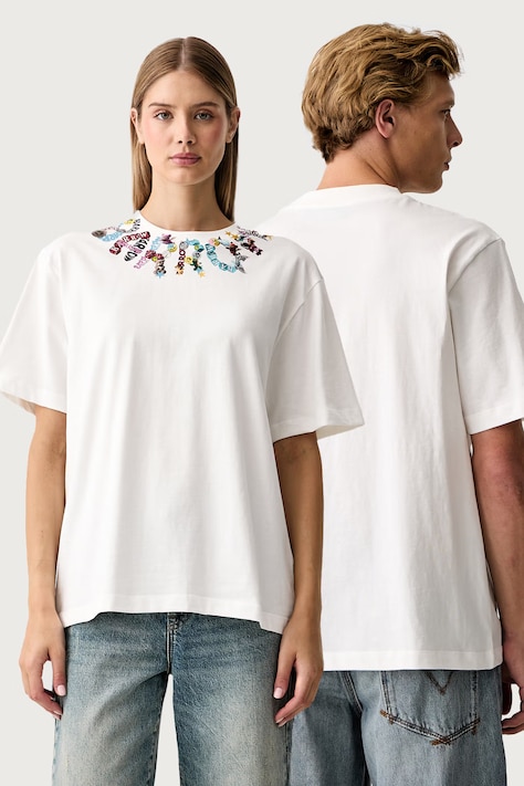 Barrow Tricou din bumbac alb F6BWUATH014