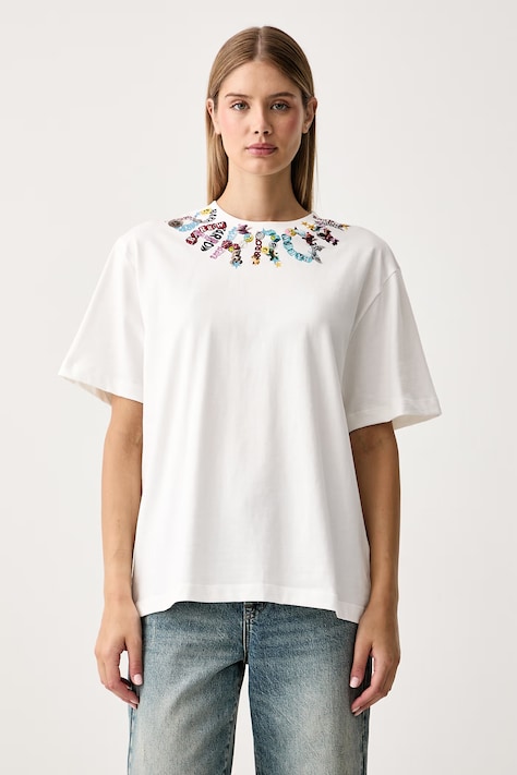 Barrow T-shirt bawełniany biały F6BWUATH014