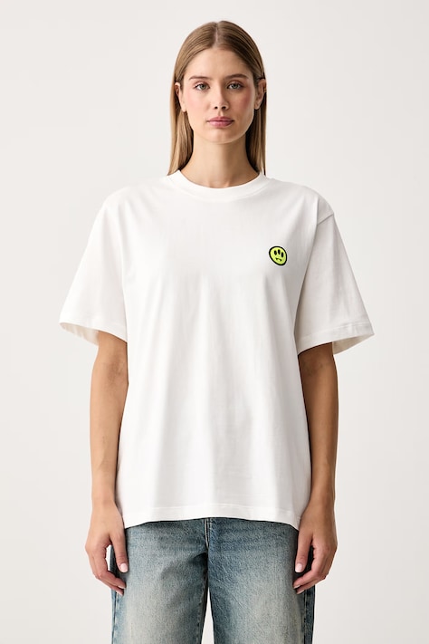 Barrow T-shirt bawełniany biały F6BWUATH013