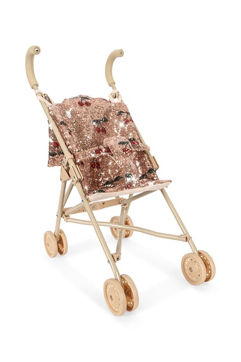 Konges Sløjd Wózek dla lalek dziecięcy SPARKLY DOLL STROLLER różowy KS106605