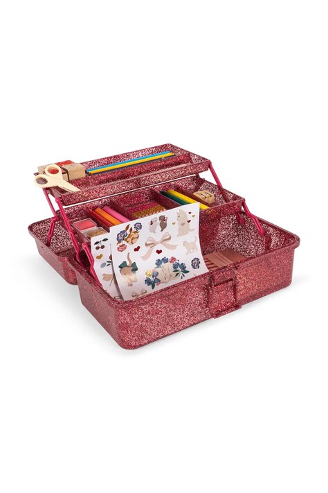 Konges Sløjd Sada hračiek detská CREATIVE ART CADDY ružová KS105960
