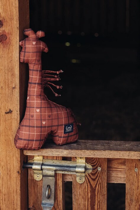 La Millou Hrkálka detská MOO MEADOW PLAID oranžová 156705