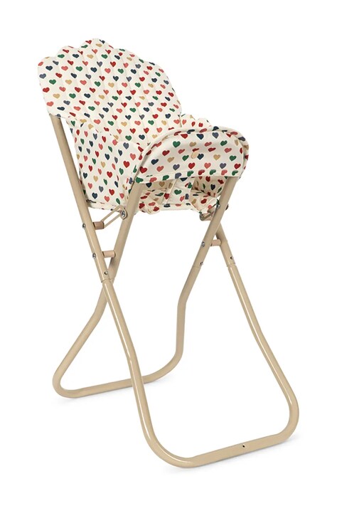 Konges Sløjd Krzesełko dla lalek dziecięce DOLL HIGH CHAIR beżowe KS106453