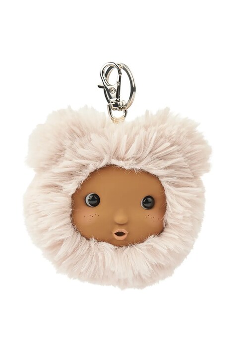 Liewood Brelok dziecięcy Kiara Phoebe Plush Doll Head Keychain beżowy LW21702