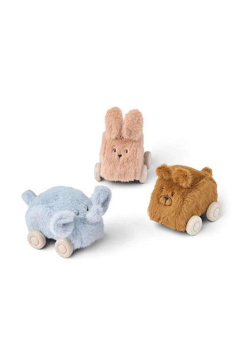 Liewood Set za igru za djecu Ansel Plush Car 3-pack šareni LW21100