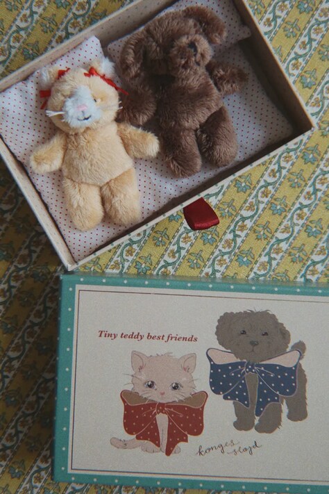 Konges Sløjd Plišasta igrača otroška TINY TEDDY BEST FRIENDS bež KS106291