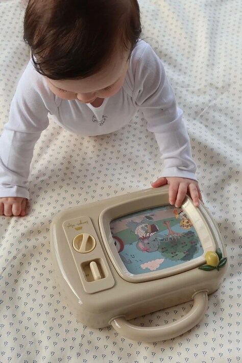Konges Sløjd Hudobná hračka detská MY MELODY TV béžová KS106184
