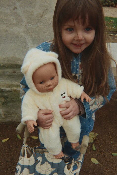 Konges Sløjd Bábika detská KITTY DOLL béžová KS106078