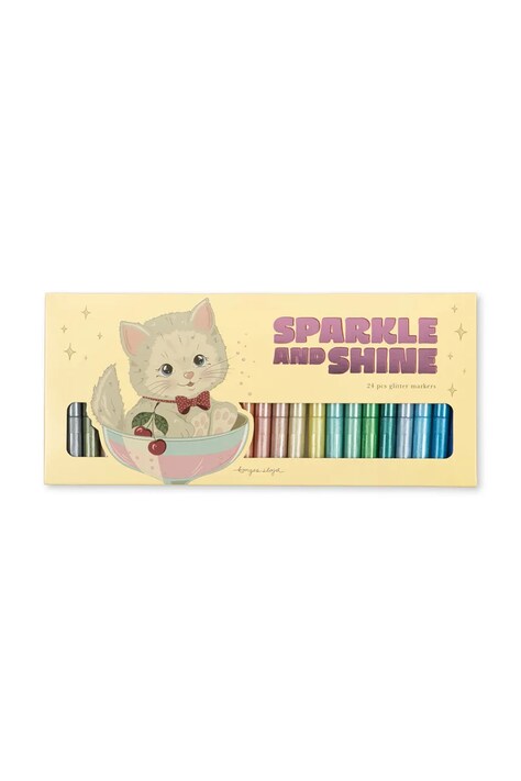 Konges Sløjd Detské pastelky GLITTER MARKERS 24 PCS viacfarebné KS106039