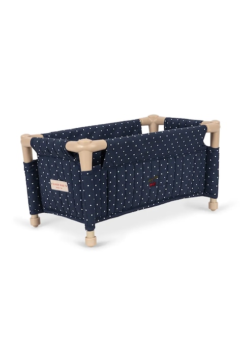 Konges Sløjd Łóżeczko dla lalek dziecięce bawełniane DOLL TRAVEL BED granatowe KS105972