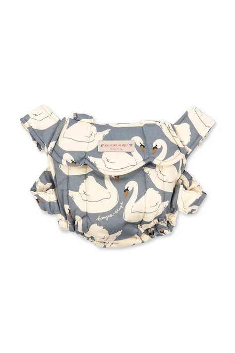 Konges Sløjd Nosidełko dla lalek dziecięce bawełniane DOLL CARRIER niebieskie KS105965