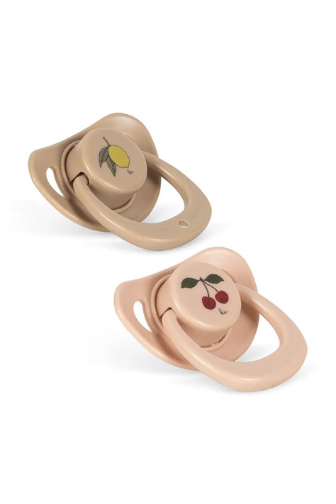 Konges Sløjd Sada bábik detská 2 PACK DOLL PACIFIER béžová KS105835