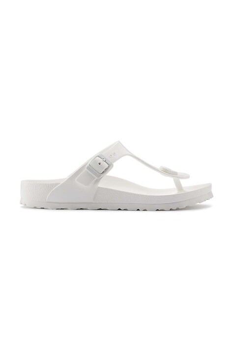 В'єтнамки Birkenstock Gizeh Eva жіночі колір білий на плоскому ходу 128221