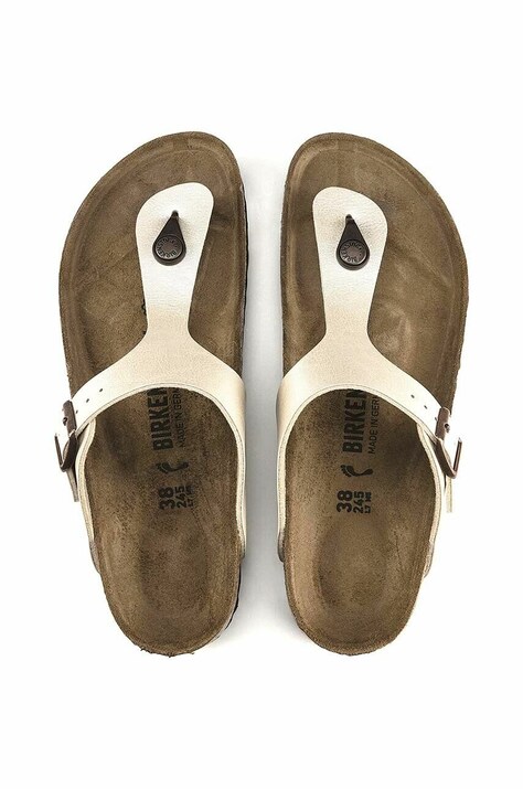 В'єтнамки Birkenstock Gizeh — KA00-KLD014, бежевий — фото 5