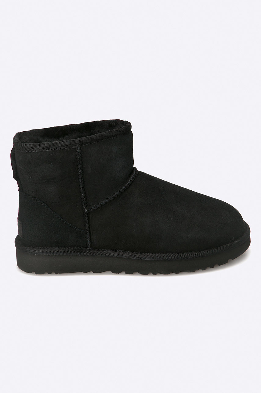 UGG cizme de zăpadă din piele întoarsă femei, culoarea negru, 1016222.BLK-BLK