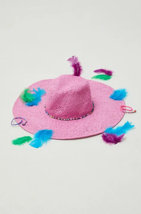 Medicine kapelusz kolor różowy