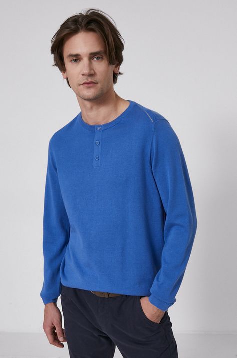 Bavlnený sveter pánsky Basic