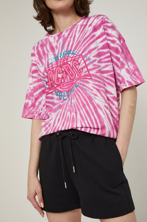 Szorty damskie gładkie high waist czarne