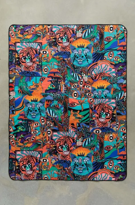 Mata piknikowa z izolacją 170 x 130 cm kolor multicolor