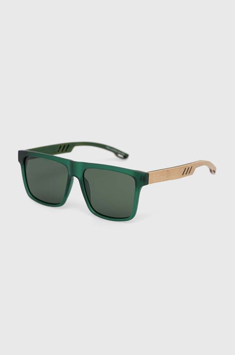 Okulary męskie przeciwsłoneczne kolor zielony