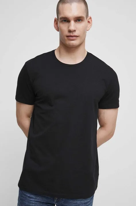 Kratka majica Medicine moški, črna barva