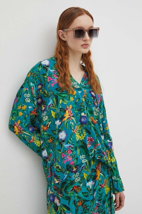 Bluzka damska kolor zielony