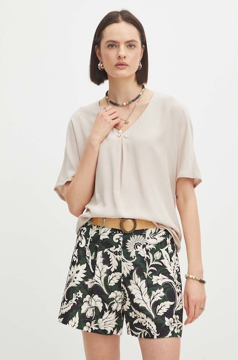 Blúzka dámska béžová farba