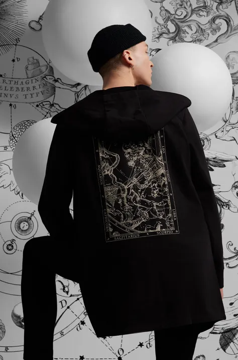 Bluza bawełniana męska z kolekcji Zodiak kolor czarny