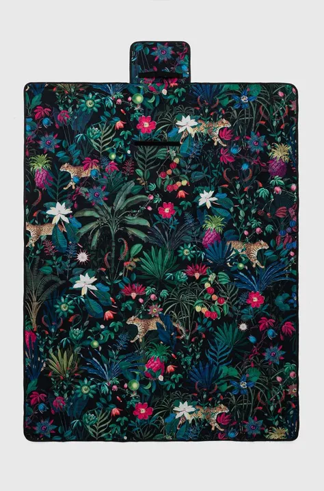 Mata piknikowa wzorzysta z izolacją 130 x 170 cm kolor multicolor